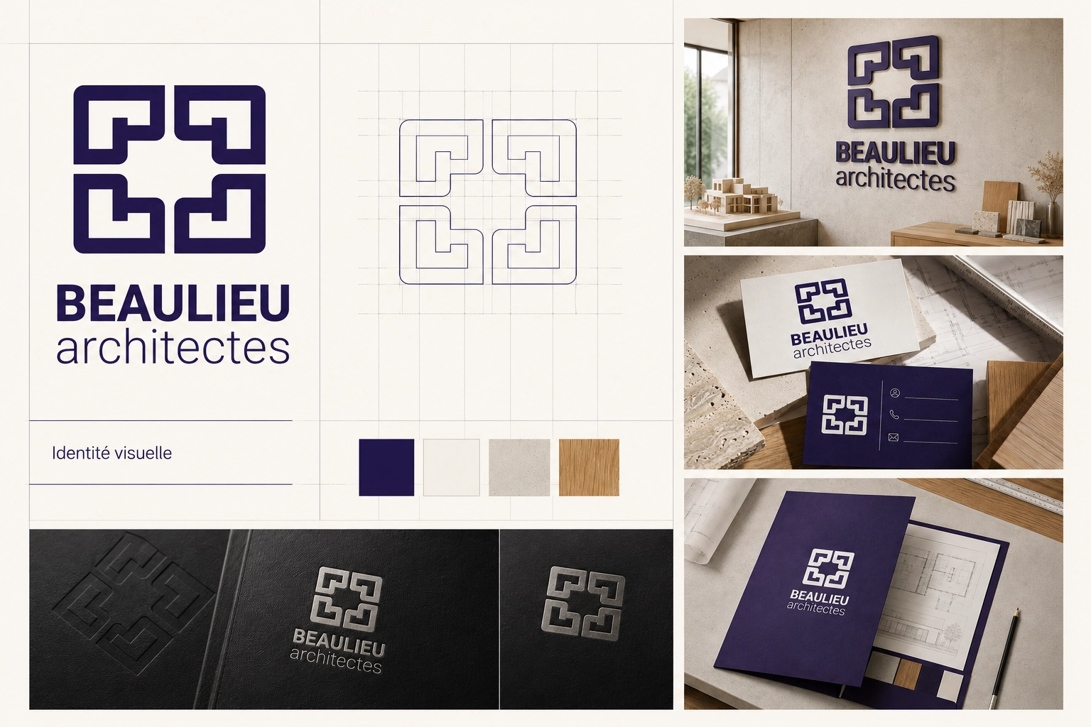 Création logo BEAULIEU architecte 